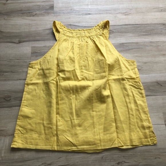 Talbots Yellow Ruffled Tank Top - Picture 6 of 6